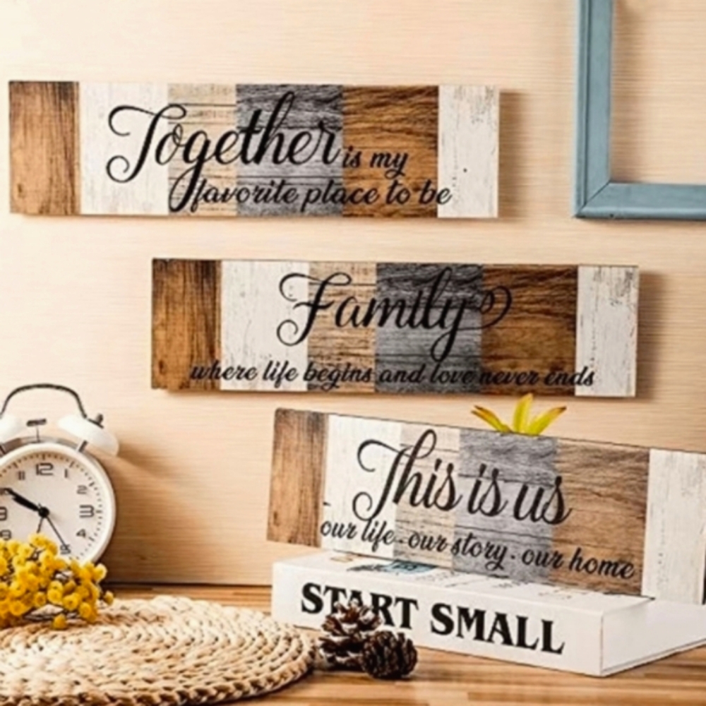 Chabby Chic Wood Plaque Home Wall Decor✨️ - Picture 3 of 7